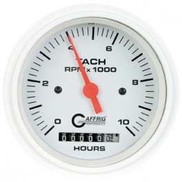 4756 3 3/8 ELECTRIC TACH/HOUR METER 0-10000 RPM WHITE