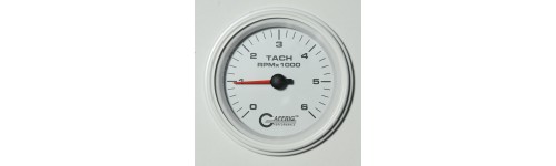 Tachometers and Tach/Hour Meters White