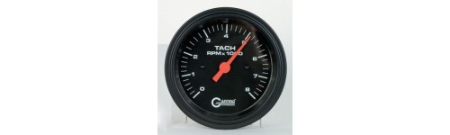 Tachometers and Tach/Hour Meters Black